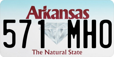 AR license plate 571MHO