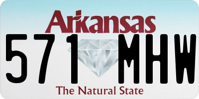 AR license plate 571MHW