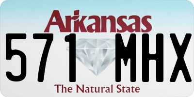 AR license plate 571MHX