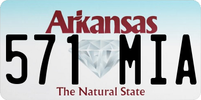 AR license plate 571MIA