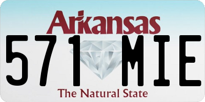 AR license plate 571MIE