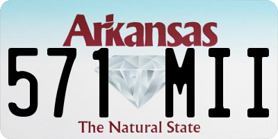 AR license plate 571MII