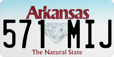 AR license plate 571MIJ