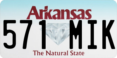 AR license plate 571MIK