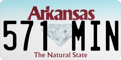 AR license plate 571MIN