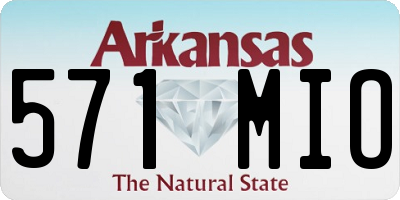AR license plate 571MIO