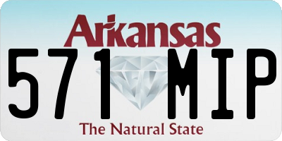 AR license plate 571MIP