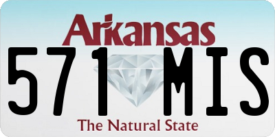AR license plate 571MIS