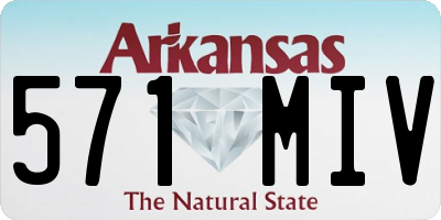 AR license plate 571MIV
