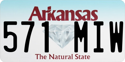 AR license plate 571MIW