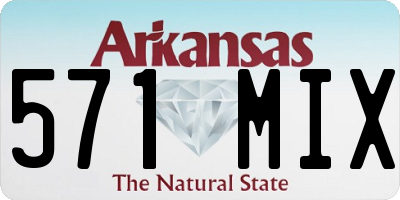 AR license plate 571MIX