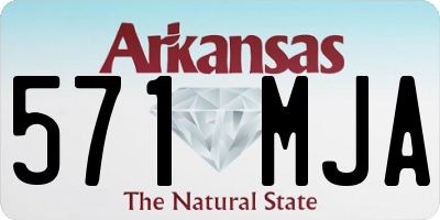 AR license plate 571MJA