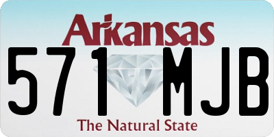 AR license plate 571MJB