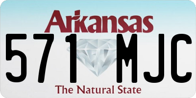 AR license plate 571MJC