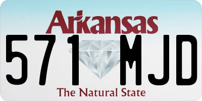 AR license plate 571MJD