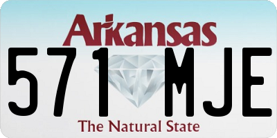 AR license plate 571MJE