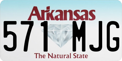 AR license plate 571MJG