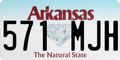 AR license plate 571MJH
