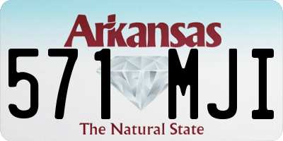 AR license plate 571MJI
