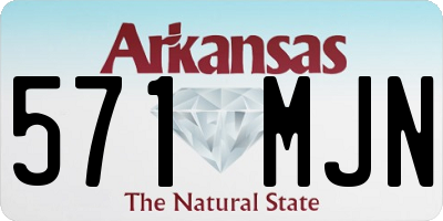 AR license plate 571MJN