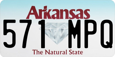 AR license plate 571MPQ