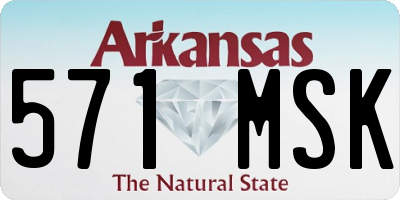 AR license plate 571MSK