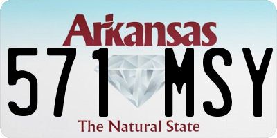 AR license plate 571MSY