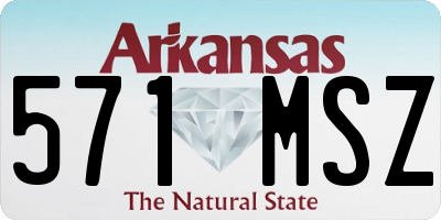 AR license plate 571MSZ