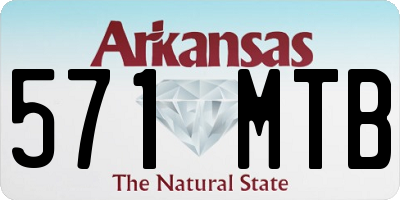 AR license plate 571MTB