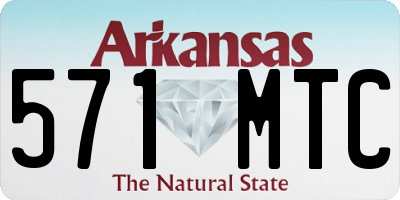 AR license plate 571MTC