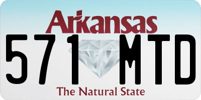AR license plate 571MTD