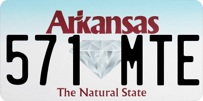 AR license plate 571MTE