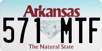 AR license plate 571MTF