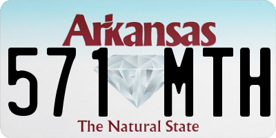 AR license plate 571MTH
