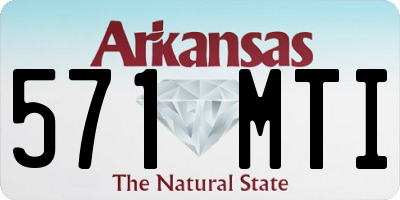 AR license plate 571MTI