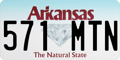 AR license plate 571MTN