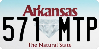 AR license plate 571MTP