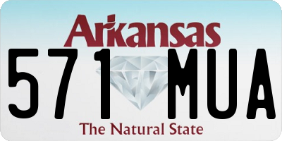 AR license plate 571MUA