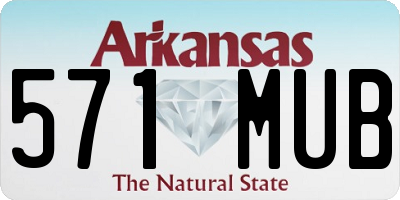AR license plate 571MUB