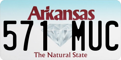 AR license plate 571MUC