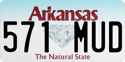 AR license plate 571MUD