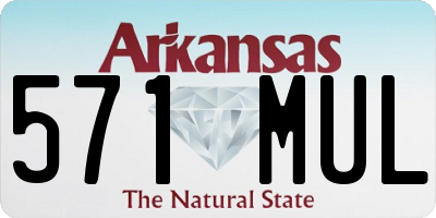 AR license plate 571MUL