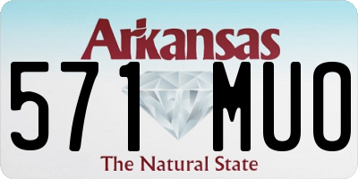 AR license plate 571MUO