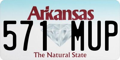 AR license plate 571MUP