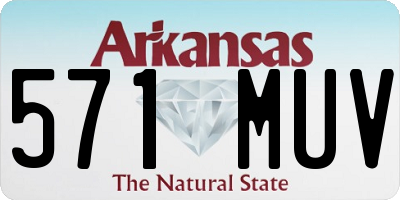 AR license plate 571MUV