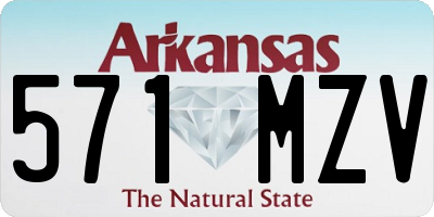 AR license plate 571MZV