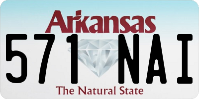 AR license plate 571NAI