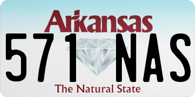AR license plate 571NAS