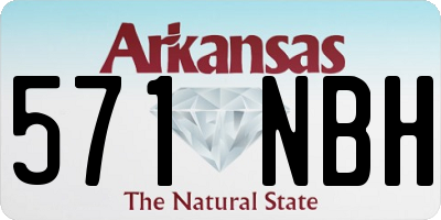 AR license plate 571NBH