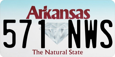 AR license plate 571NWS